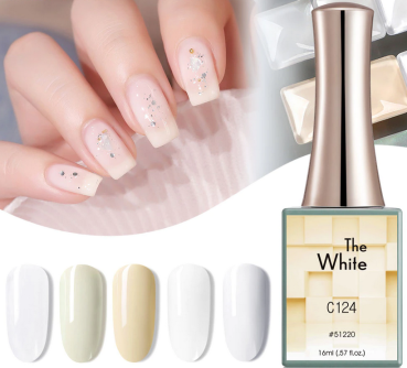 Gellack The White Milky White Farben